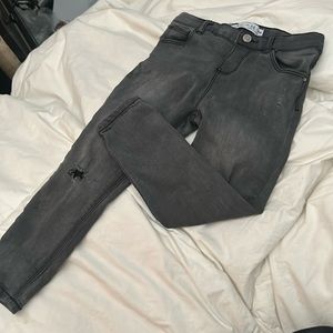 Zara Baby Grey Black Denim Jeans Size 3-4 Y